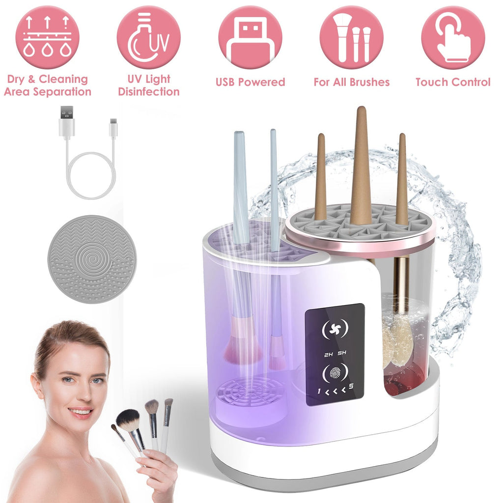 4-in-1 Automatic Makeup Brush Cleaner, Dryer, and Sanitizer