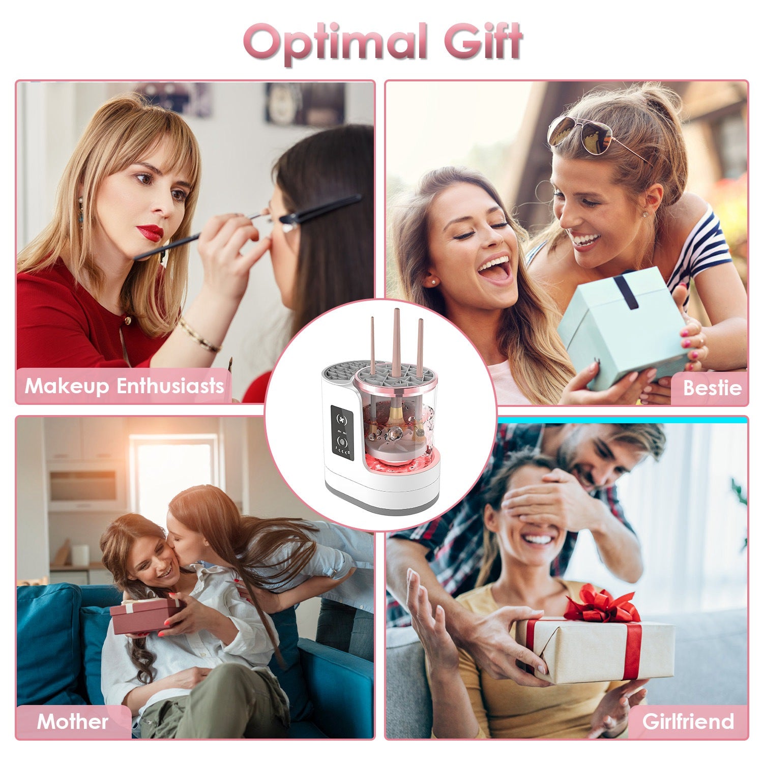 4-in-1 Automatic Makeup Brush Cleaner, Dryer, and Sanitizer
